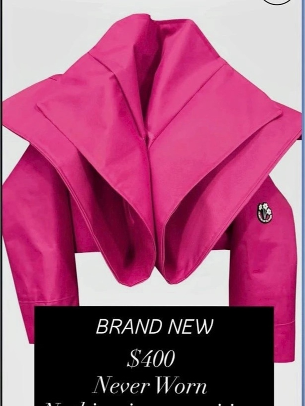 Pink Cape Jacket brand new